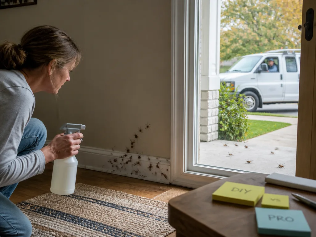 DIY vs calling a pro for a typical Michigan stink bug encounter